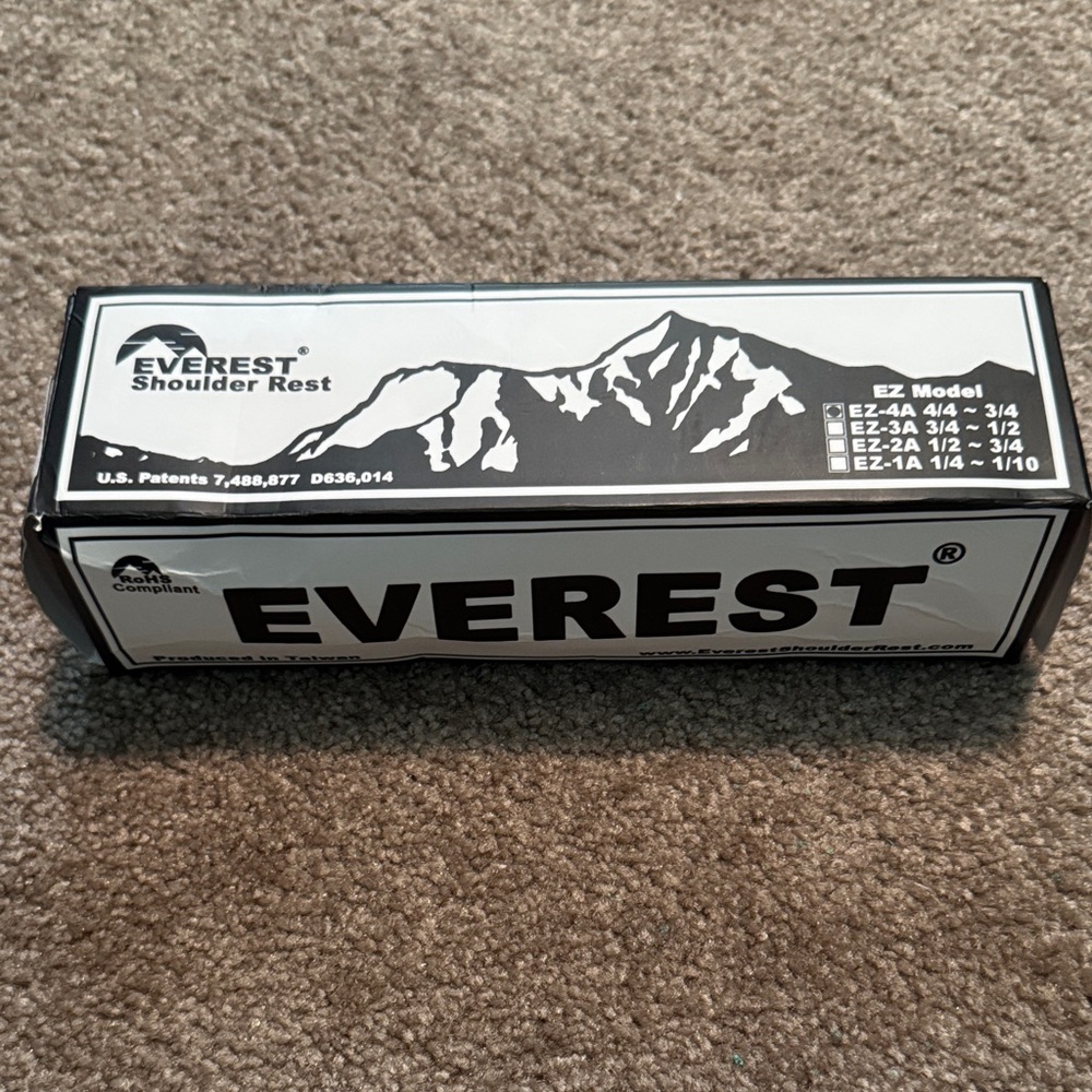 Everest Shoulder Rest for Violin EZ 4A 4/4-3/4